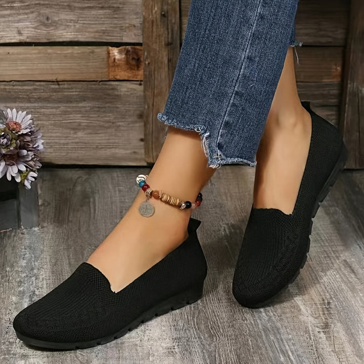 KnitEase Slip-On Loafers