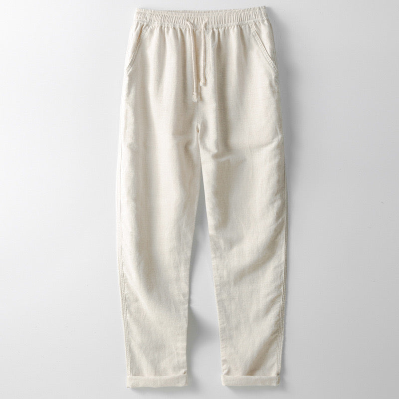 Santorini Lightweight Linen Trousers
