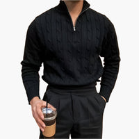 St. Moritz Cable Knit Half-Zip Sweater