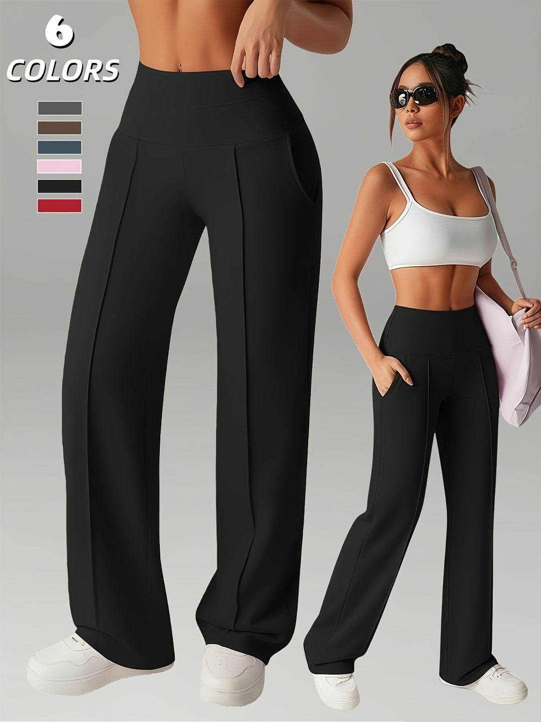 FlowWide High-Waist Trousers