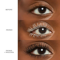 Mascara en primer in een tube met dubbele werking