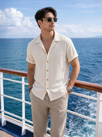 Lecce Textured Cotton Summer Set