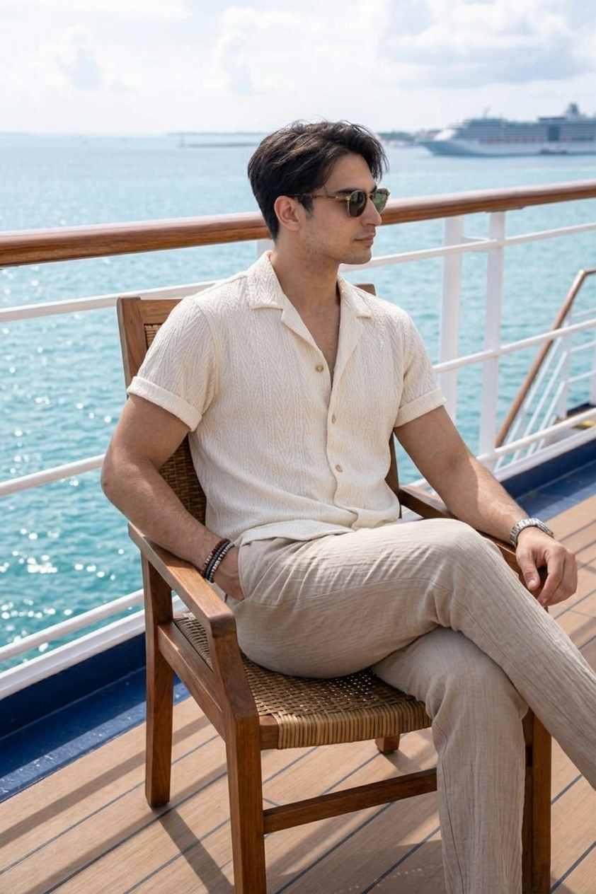 Lecce Textured Cotton Summer Set