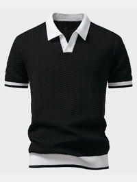 Ascot Poloshirt met Contrasterende Kraag