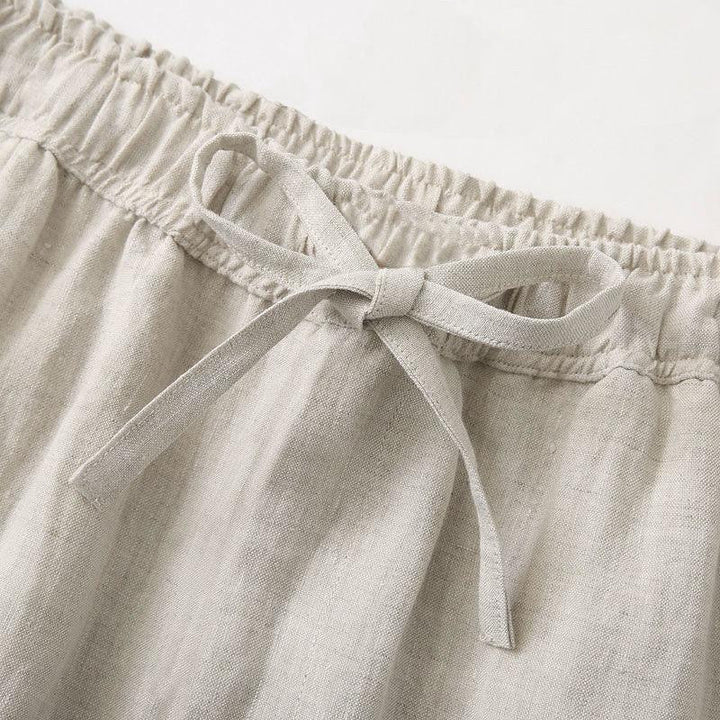Cannes Linen Drawstring Trousers