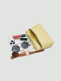 EVLO - Small Grained Leather Handbag - Yellow