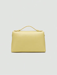 EVLO - Small Grained Leather Handbag - Yellow