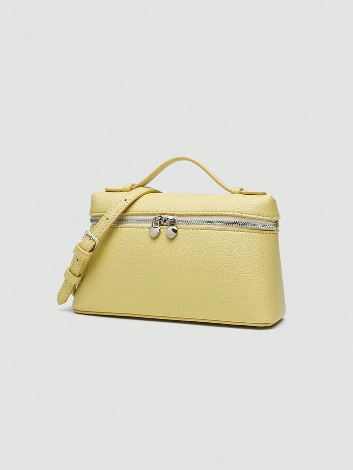 EVLO - Small Grained Leather Handbag - Yellow