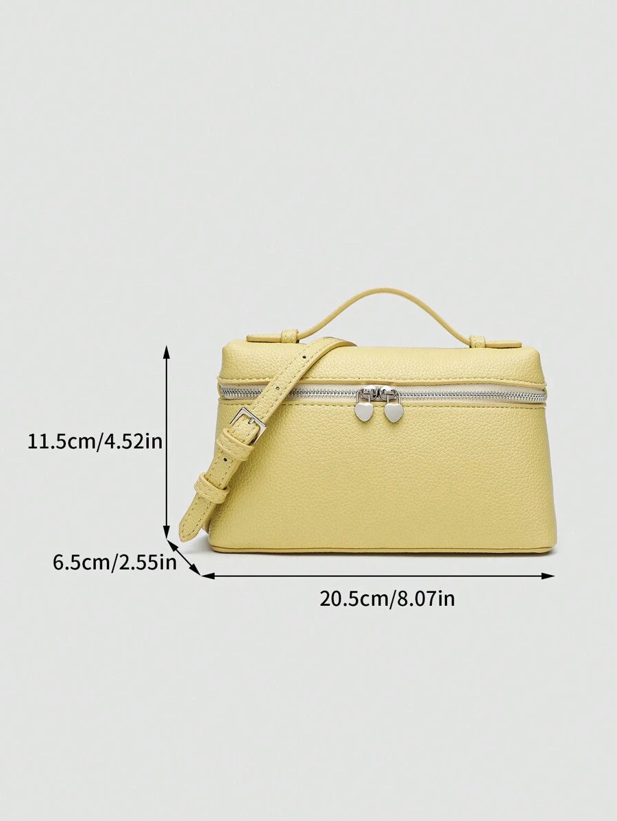 EVLO - Small Grained Leather Handbag - Yellow