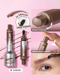 Brow Augenbrauenformung Dip-Espresso – Abgeschrägter Pinsel &amp; Flüssigseife für Haarstriche