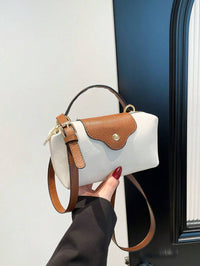 Mini waterdichte nylon tas voor dames met contrasterende details