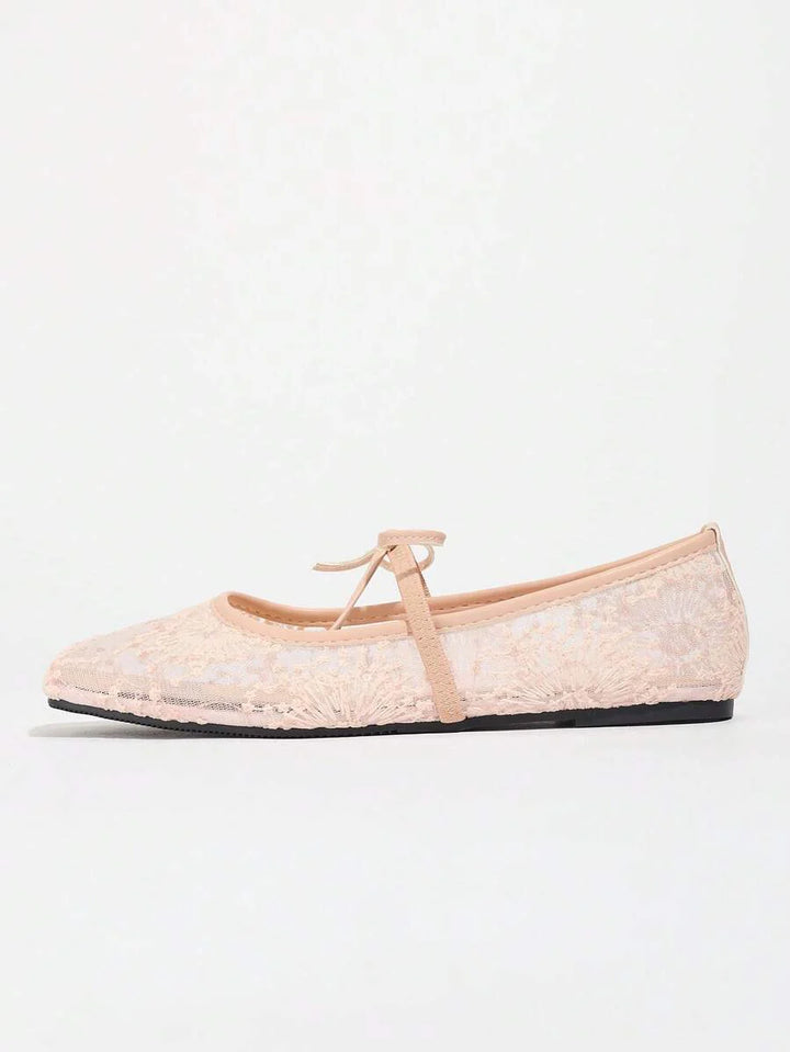 Elowen Lace Mary Jane Ballet Flats