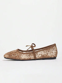 Elowen Lace Mary Jane Ballet Flats