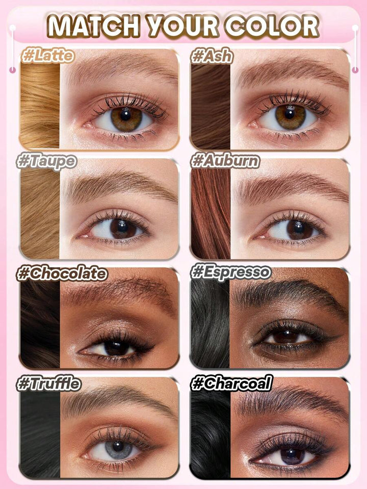 Brow Augenbrauenformung Dip-Espresso – Abgeschrägter Pinsel &amp; Flüssigseife für Haarstriche