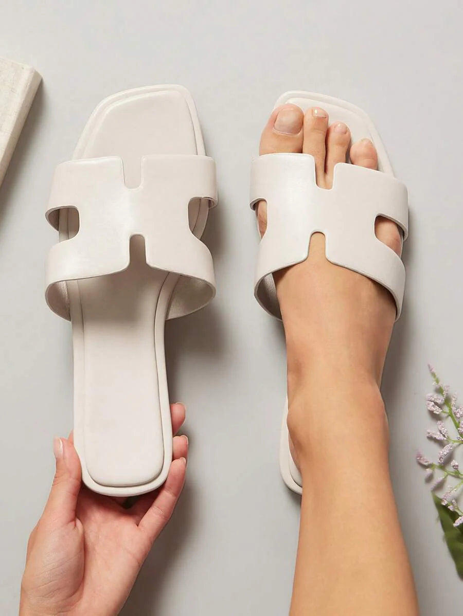 Valenne Slide – Minimal Luxe Flat Sandals