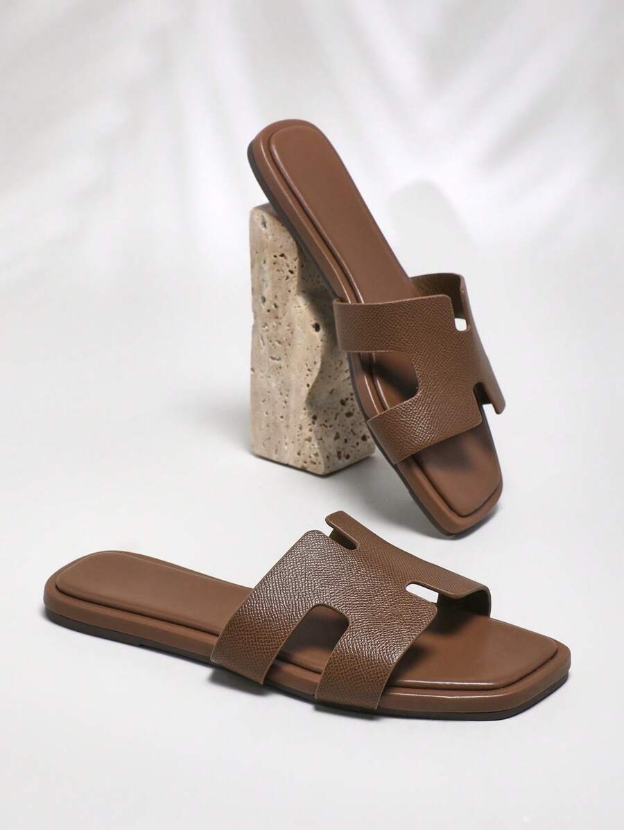 Valenne Slide – Minimal Luxe Flat Sandals