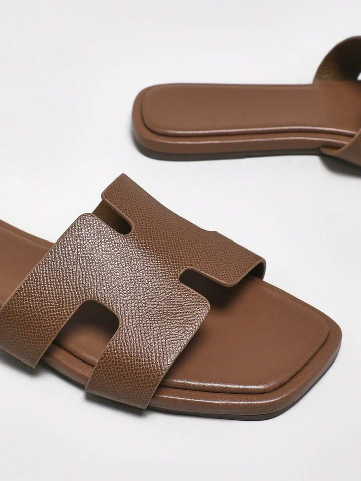 Valenne Slide – Minimal Luxe Flat Sandals