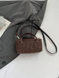 Mini waterdichte nylon tas voor dames met contrasterende details