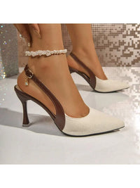 Celestine Sling – Two-Tone Elegant Heels