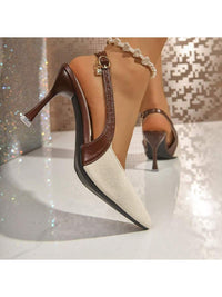 Celestine Sling – Two-Tone Elegant Heels