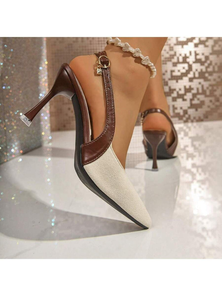 Celestine Sling – Two-Tone Elegant Heels