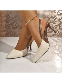 Celestine Sling – Two-Tone Elegant Heels