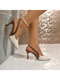 Celestine Sling – Two-Tone Elegant Heels