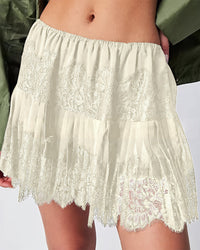 High Waist Lace Skirt