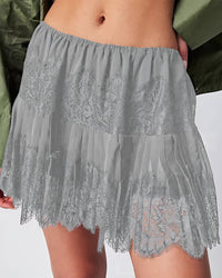 High Waist Lace Skirt