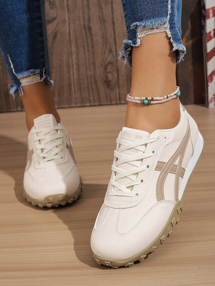 Riverton Court Retro Stripe Gum Sneakers