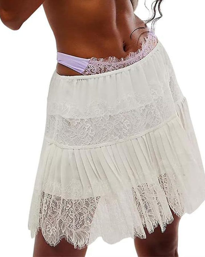 High Waist Lace Skirt