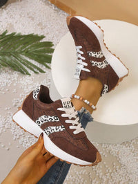 CloudLane Stripe Casual | Leopard Brown/Off-White