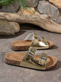 Lunara Coast – Double Buckle Cork Sandals