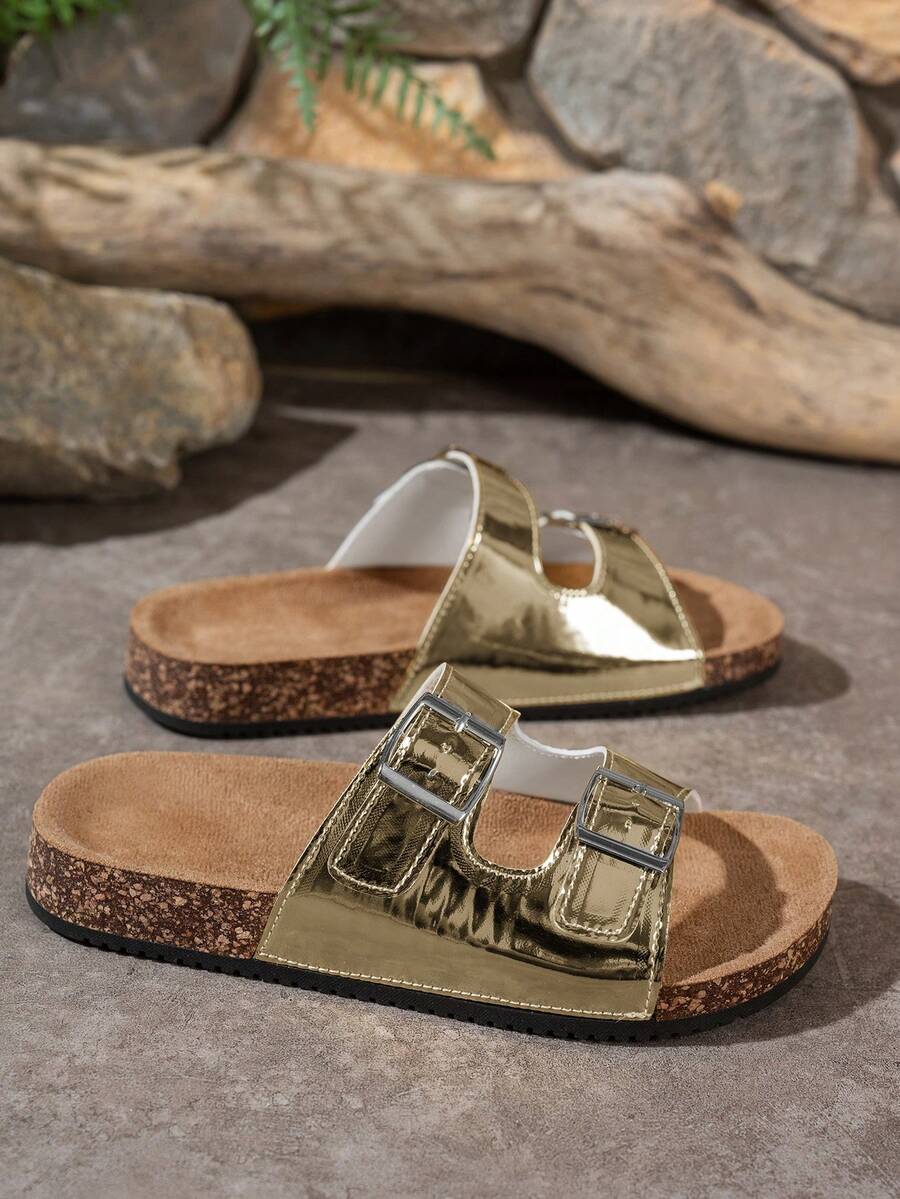 Lunara Coast – Double Buckle Cork Sandals