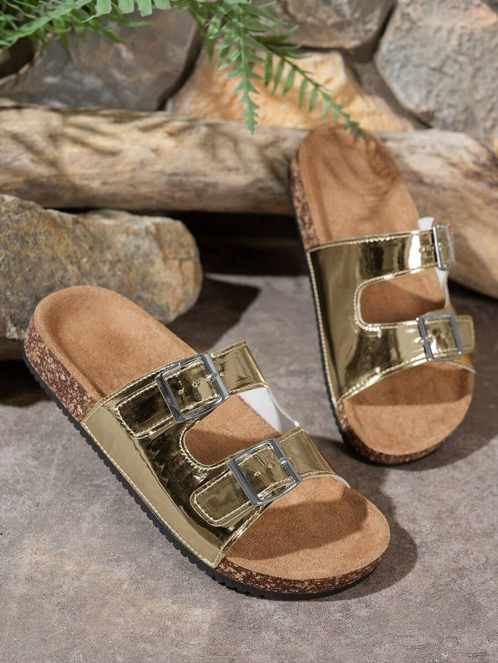 Lunara Coast – Double Buckle Cork Sandals
