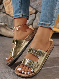 Lunara Coast – Double Buckle Cork Sandals