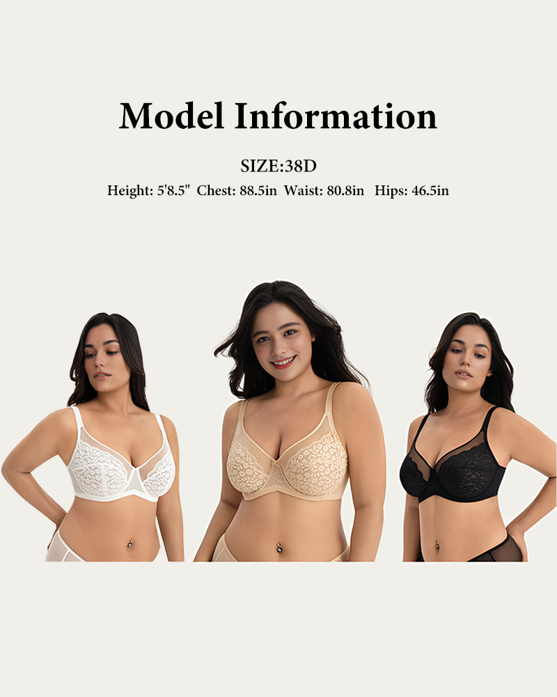 Minimizer BH met volledige bedekking en kant - Petal