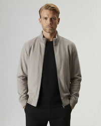 High Collar Suede Jacket – Grant