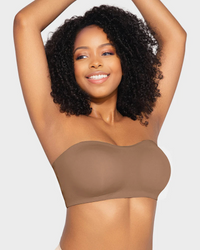 Non-Slip Crossover Side Hook Bandeau Bra