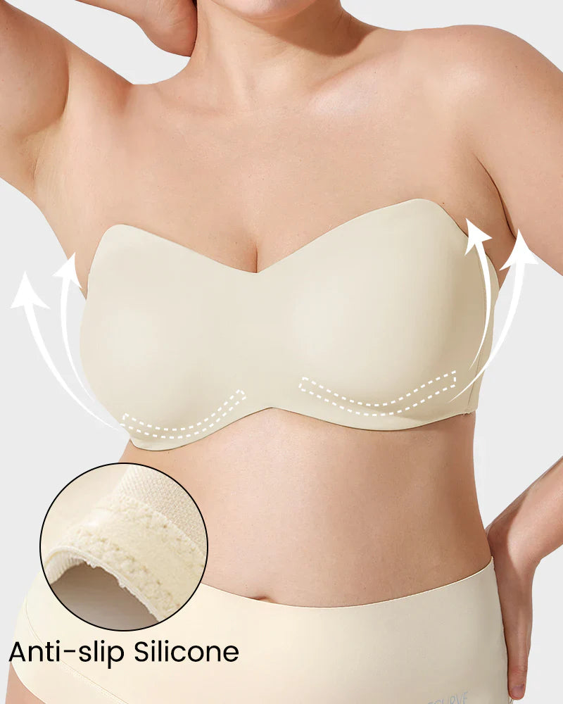 Ondersteunende Antislip Bandeau Beha met Afneembare Bandjes