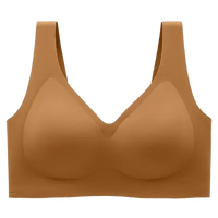 Seamless Wireless V-Neck Jelly Bra Tank Top