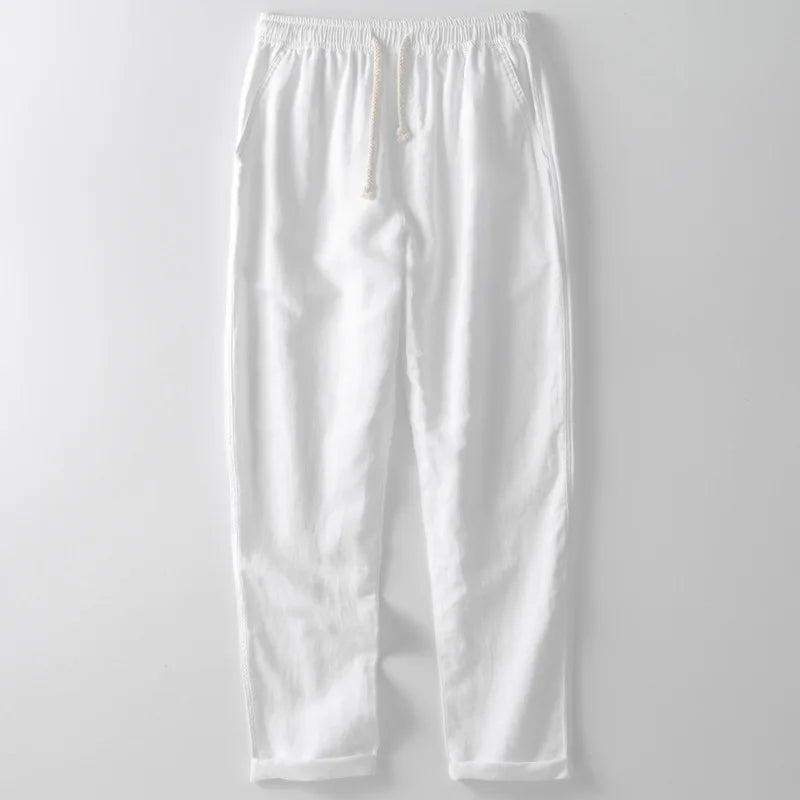 Santorini Lightweight Linen Trousers