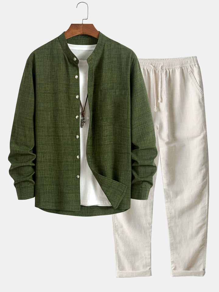 Cascais Linen-Blend Summer Set