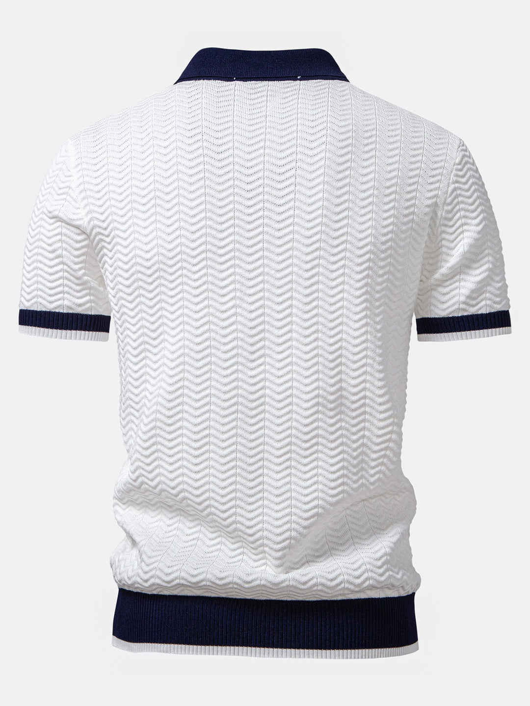 Ascot Poloshirt met Contrasterende Kraag