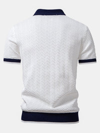 Ascot Poloshirt met Contrasterende Kraag