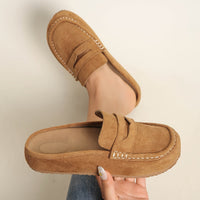 SoftStep Suede Muil Loafers