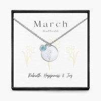 Geboortemaand hanger ketting