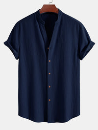 Sorrento Textured Cotton Button-Up Shirt