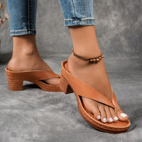Luma Thong Block Heel Sandals