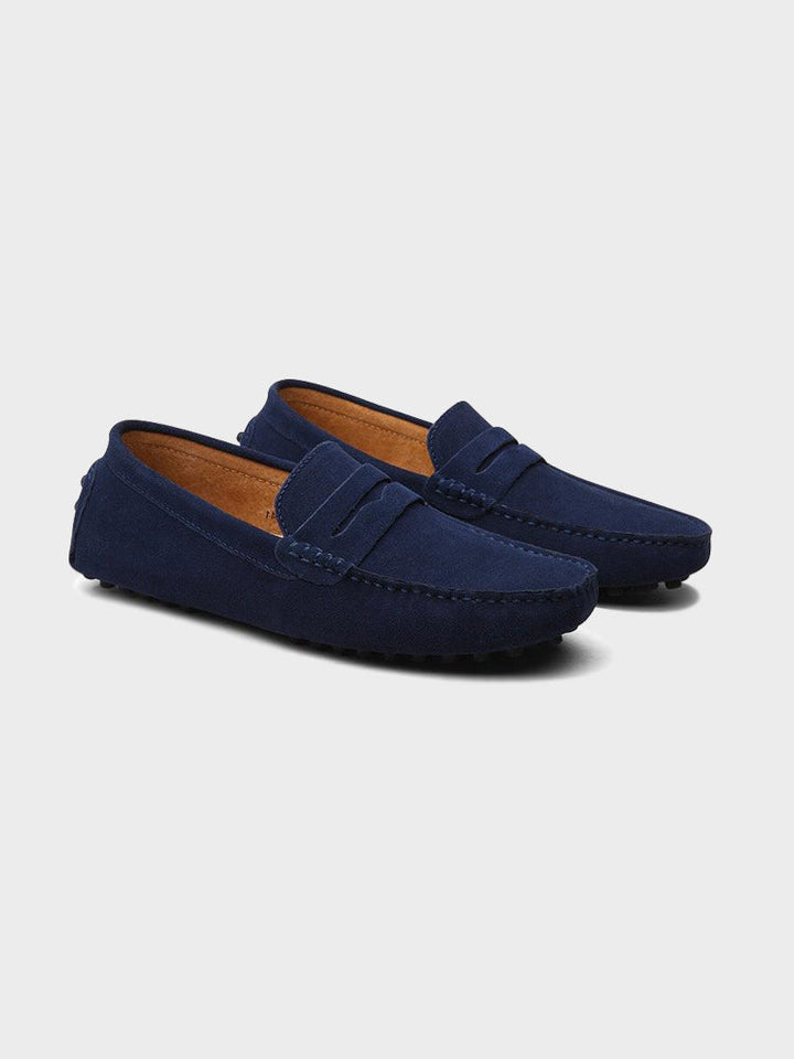 Capri Suede Slip-On Boat Loafers